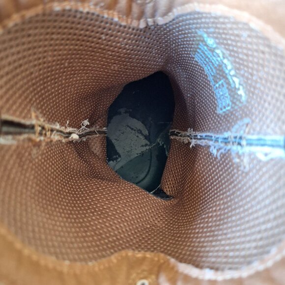 Ariat Brown Mens Leather Cowboy Boots Size 9.5D Western Square Toe Style 1001096 - Picture 6 of 13